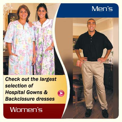 Men's Open Back Hospital Gowns | Hospital gown, Patient gown, Night gown