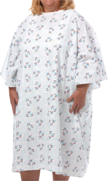 5X Plus Size Hospital Gown