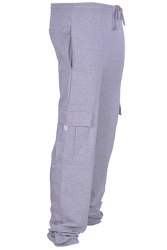 gray cargo sweatpants