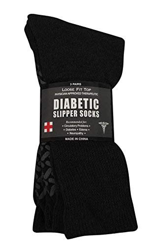 Diabetic slipper socks with gripper soles online