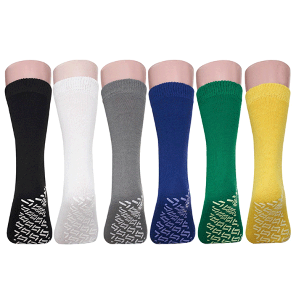 48 Pairs Unisex Men's & Women Non Skid Hospital, Slipper Socks Size XXL