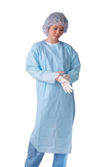 Disposable Isolation Gown Thumb Loop CPE 50 Per case