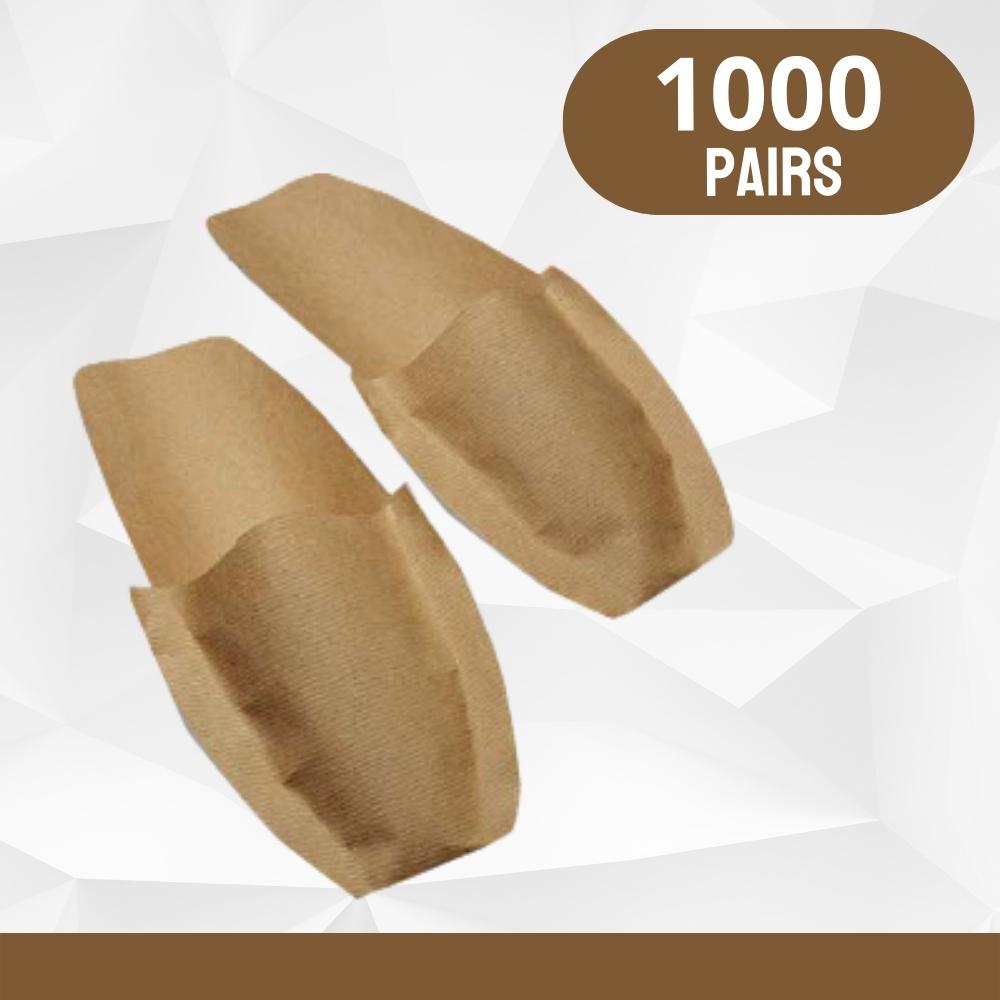 Podiatry Crepe Paper Disposable Slippers (1000 Pair) Tan
