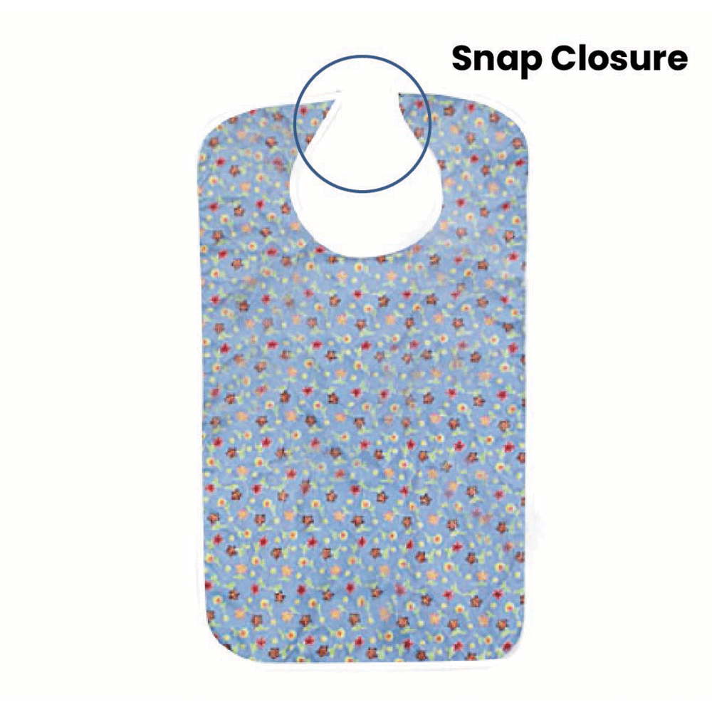 Adult Bib Quilted Bib With Vinyl BarrierAssorted Prints GROUP A